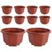 Indoor Plant Hanger Flowerpot Garden Hanging Pots for Plants Planter Plastic Planters Small Green Dill 10 Pcs