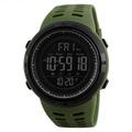 XIAN Men Outdoor Sports Watch Waterproof Casual Luminous Stopwatch Alarm Simple Army Watch Gift for Birthday Christmas Green