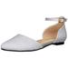 [Liberty Doll] Separate Strap Flat Pumps with Beautiful Silhouette When Worn 5432 Women s Silver Glitter 24.5 cm