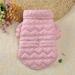 Pet Winter Warm Cotton Clothing Soft Warm Cold Weather Dog Clothes for Small Dog Pet Cold Weather Clothing for Small to Medium Dogs L Pink