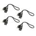 (4) Hosa Technology 8FT Power Cords 18 AWG IEC C13 to NEMA 5-15P [PWC-148]