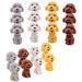 Mini Gifts Dog pencil Eraser Animal Toy Stocking Stuffers Student Child 20 Pcs