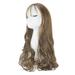 ZTTD Multi-Color Optional Long Loose Wavy Syntheic Wig Curly Full Natural Hair Wigs Women Brown