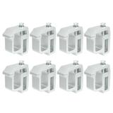 Unique Bargains 8 Pcs Truck Bed Cap Mount Clamps Camper Shell Clips Fit for Chevy Silverado 1500 2500HD Silver Tone