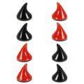 NUOLUX 8pcs Funny Helmet Evil Horns Accessories Evil Horns Car Decors Helmet Decors