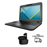 Refurbished Lenovo Chromebook N22 Intel Celeron N3060 1.60GHz 4GB RAM â€Ž16GB SSD 11.6 LED w/ Wireless Earbuds