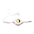 Retractable Mono Earphone for Verve Snap Iris Flip Phones - Headphone 3.5mm w Mic Headset Handsfree Earbud for Consumer Cellular Verve Snap Iris Flip