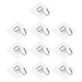 Wall Mount Clothes Rack Heavy Duty Plastic Hangers Adhesive Hooks Kitchen Sponge Robe Coat Storage Decorate 10 Pcs