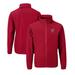 Men's Cutter & Buck Red Texas Rangers Stars Stripes Charter Eco Recycled Full-Zip Jacket