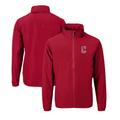 Men's Cutter & Buck Red Cleveland Guardians Stars Stripes Charter Eco Recycled Full-Zip Jacket