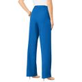 Plus Size Women's Wide-Leg Bend Over® Pant by Roaman's in Vivid Blue (Size 14 T)