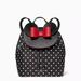 Kate Spade Bags | Kate Spade New York Disney Minnie Mouse Backpack Polka Dots Black | Color: Black/Red | Size: Os