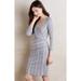 Anthropologie Dresses | Anthropologie Maeve Faux Wrap Striped Column Dress Size Small | Color: Blue/White | Size: S