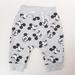 Disney Bottoms | Disney Baby Unisex 3-6 M Mickey Mouse Print Jogger Sweatpants Gray | Color: Black/Gray | Size: 3-6mb