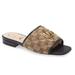 Gucci Shoes | Gucci Jolie Slide Sandal Beige/Ebony Brown 39 | Color: Brown/Tan | Size: 9