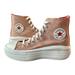 Converse Shoes | Converse Ctas Move Platform Checkered Pink Oatmilk/Rhubarb Womens Sneaker 5 New | Color: Pink/White | Size: 5