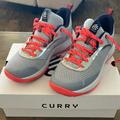 Under Armour Shoes | Boys Size 7 Under Armor Curry 3z6 Basketball Sneakers. Worn Once | Color: Gray/Orange | Size: 7b
