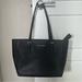 Michael Kors Bags | Black Michael Kors Tote Shoulder Bag Business School Purse Black Leather Zipper | Color: Black | Size: Os