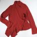 Anthropologie Sweaters | Anthropologie Knitted & Knotted Ribbed Ruffle Sweater Xs Red | Color: Red | Size: Xs