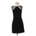 Dress the Population Cocktail Dress - Sheath: Black Solid Dresses - Women's Size Small