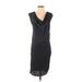 Soft Joie Casual Dress - Sheath Cowl Neck Sleeveless: Gray Print Dresses - Women's Size Small