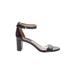 Nine West Heels: Strappy Chunky Heel Cocktail Party Purple Shoes - Women's Size 6 1/2 - Open Toe