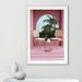 Casa Fine Arts Pink Tropical Vibes Framed by Swati B Print Canvas in Green/Pink | 41.5 H x 29.5 W in | Wayfair 71880-01