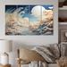 Design Art Clouds Celestial Landscape IV - Landscapes Canvas Wall Art - 4 Panels Canvas in Blue | 28 H x 48 W x 1 D in | Wayfair PT68807-271