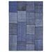 Blue 63" x 91" L Area Rug - Rug N Carpet Teselya Rectangle 5'3" X 7'7" Area Rug 91.0 x 63.0 x 0.4 in Wool/Cotton | 63" W X 91" L | Wayfair