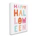 Stupell Industries Pastel Happy Halloween Text Whimsical Pumpkin MotCanvas Wall Art By Jess Baskin Canvas in White | 48 H x 36 W x 1.5 D in | Wayfair