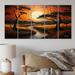 Winston Porter African Tribal Sunset VI On Canvas 5 Pieces Print in Black/Yellow | Wayfair 0AB9280916984F54A55943E60CD48F5F