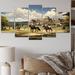 Winston Porter Country Clubs Equestrian Elegance II On Canvas 5 Pieces Print Canvas in Green | 32 H x 60 W x 1 D in | Wayfair