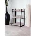 17 Stories Corner Bookcase Metal in Gray | 37 H x 24 W x 16 D in | Wayfair 3883B29DF409444B9B9AEAB9C02667E0