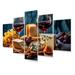 Astoria Grand Gourmet Wine and Cheese Perfection I - 5 Piece Print on Metal Metal | 32 H x 60 W x 1 D in | Wayfair 6F032EEB7964420A90118F6F3695CCA1