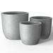 Ivy Bronx Keyondria 3-Piece Concrete Pot Planter Set Concrete | 19 H x 20.5 W x 20.5 D in | Wayfair 4C3716AB2408462BB051395F9A381605