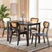Bay Isle Home™ Akendra 4 - Person Dining Set Wood in Black | 29.1 H x 43.3 W x 27.6 D in | Wayfair 5485069B2CE34CB8981A1A4D17E983C9