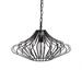 17 Stories Teyte 1 - Light Satin Geometric Pendant Metal in Black | 11.5 H x 18.75 W x 18.75 D in | Wayfair 71546752FA2642509A805C1B6A1F67E0