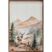 Millwood Pines Deer In The Mountains Wood in Brown | 8 H x 74.7 W x 1.5 D in | Wayfair CE1D73F1C2064969B7D1B2FA32888BCC