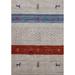 Tribal Gabbeh Indian Foyer Rug Hand-Knotted Wool Carpet - 2'0" x 3'0"