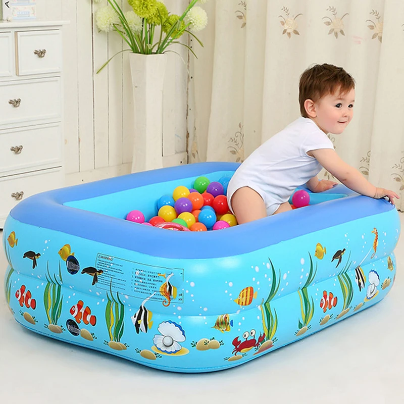 Baby aufblasbare Schwimmbad Home Badewanne für Kleinkind Baby Badewanne Sommer Wasserspiele Ball Gruben für Kinder Image