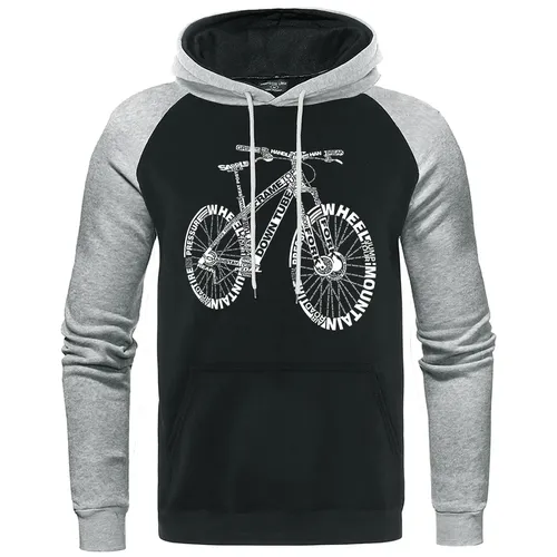 Mountainbike Radfahren Kapuze Fahrrad erstaunliche Männer Hoodie lose übergroße Sweatshirt lässig