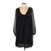 Divided by H&M Casual Dress - Shift: Black Print Dresses - Women's Size Large