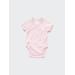 Kid's Short-Sleeve Bodysuit (Open Front) | Pink | Age 3-6M | UNIQLO US