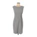 New Directions Casual Dress - Sheath: Gray Solid Dresses - Women's Size 6