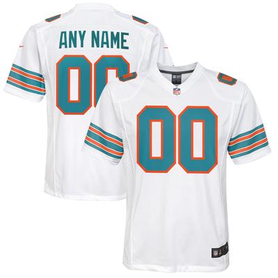 Miami Dolphins Nike Game Sekundär Ausweichtrikot - Weiß - Personalisiert - Jugendliche Image