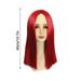 Beauty Clearance Under $15 Christmas Horror Anime Wig Mid Red Long Straight Cosplay Cos Wig Red S