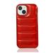 Decase for Apple iPhone 15 iPhone 15 Puffer Case Soft Touch Puffer Jacket Material Glossy Fashionable Shockproof Protective Phone Shell for Women Men Stylish Case - Red