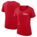 Women's Nike Red St. Louis Cardinals Authentic Collection Performance Scoop Neck T-Shirt