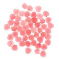 50 Pcs Pink Shell Loose Beads Carved Wedding Earrings Charms Bracelets Flower Dangle DIY Rose