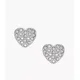 Fossil Outlet Women's Ear Party Stainless Steel Stud Earrings - Silver-Tone